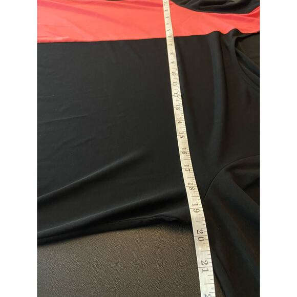 Chicos 1 Tunic Top Womens M 8 Scoop Neck Long Sleeve Colorblock Stretch - Picture 6 of 11